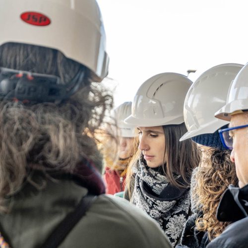 Primera visita de les sòcies de Sostre Cívic a l’obra de La Bertrana, a Manresa